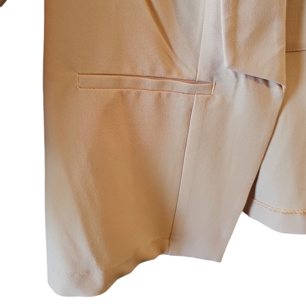 Torrid sz 2 rouche sleeve open blazer light pink sz 2X - Picture 3 of 7